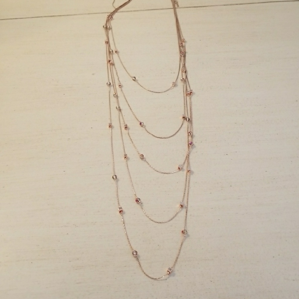 Rose gold necklace